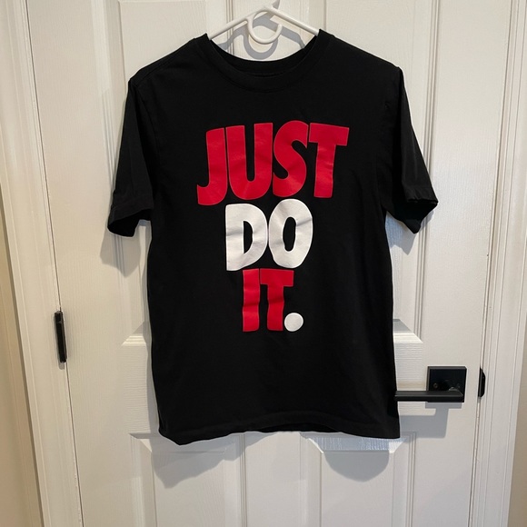Other - Just Do It Nike Sportswear Athletic Shirt Black/Red/White Men’s Size Small